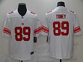 Nike Giants 89 Kadarius Toney White Vapor Untouchable Limited Jersey,baseball caps,new era cap wholesale,wholesale hats